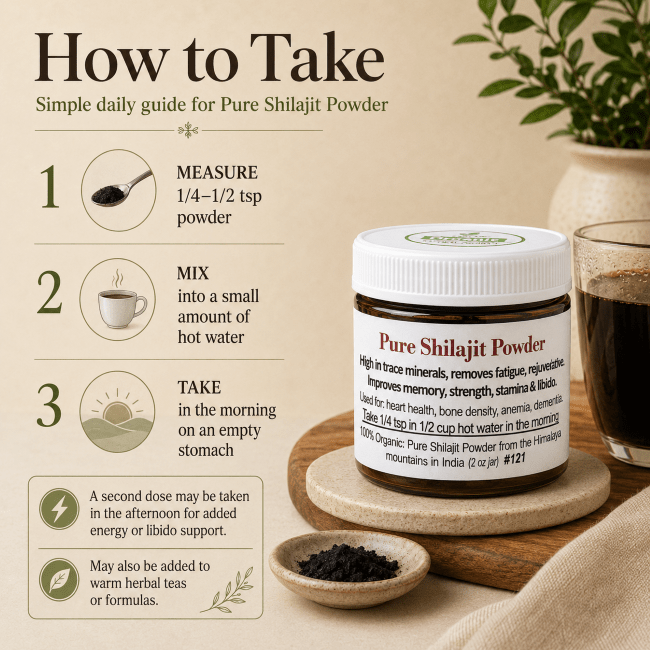 SHILAJIT POWDER (pure) - Herb Man Teas
