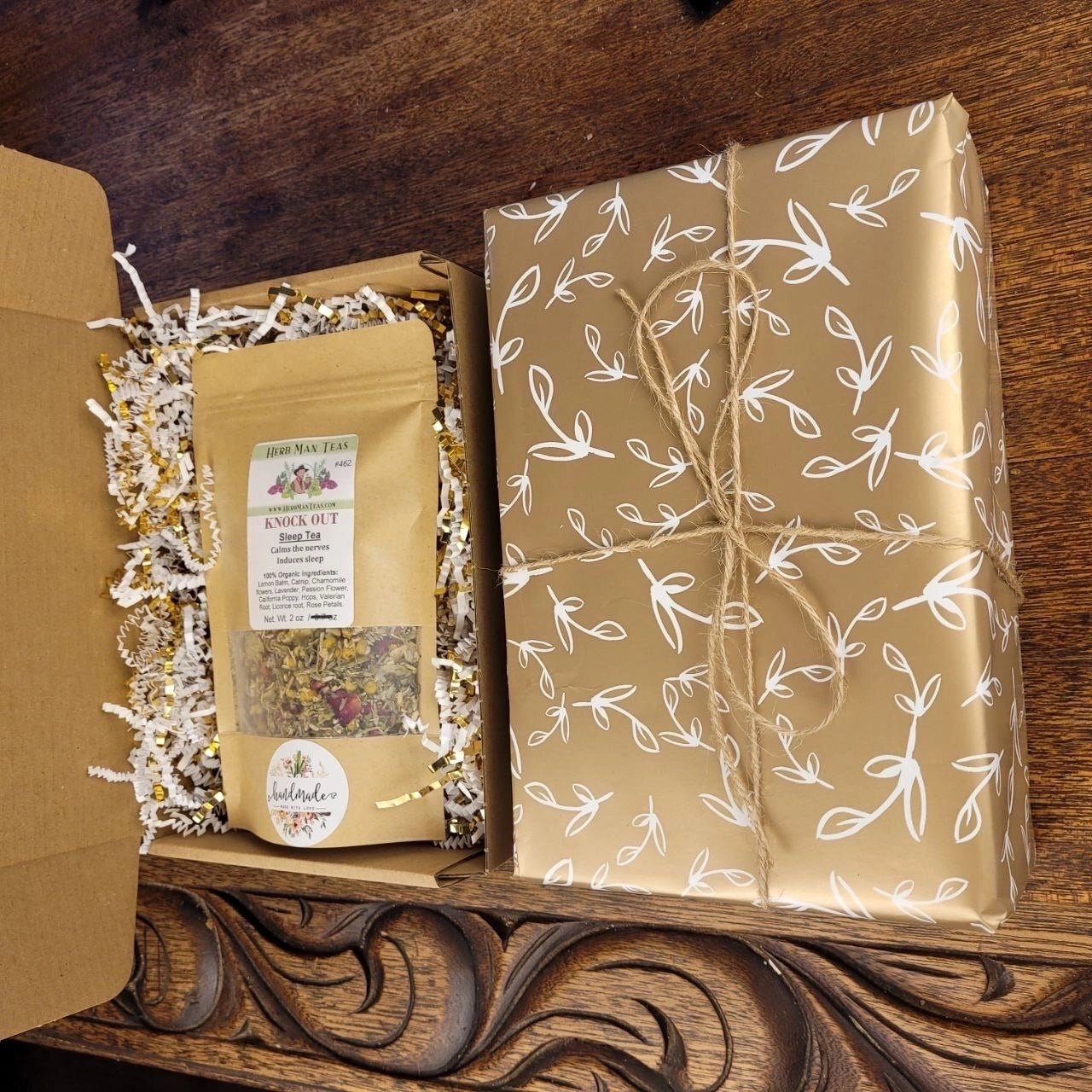 5 TEA SAMPLE SET with gift wrapping - Herb Man Teas