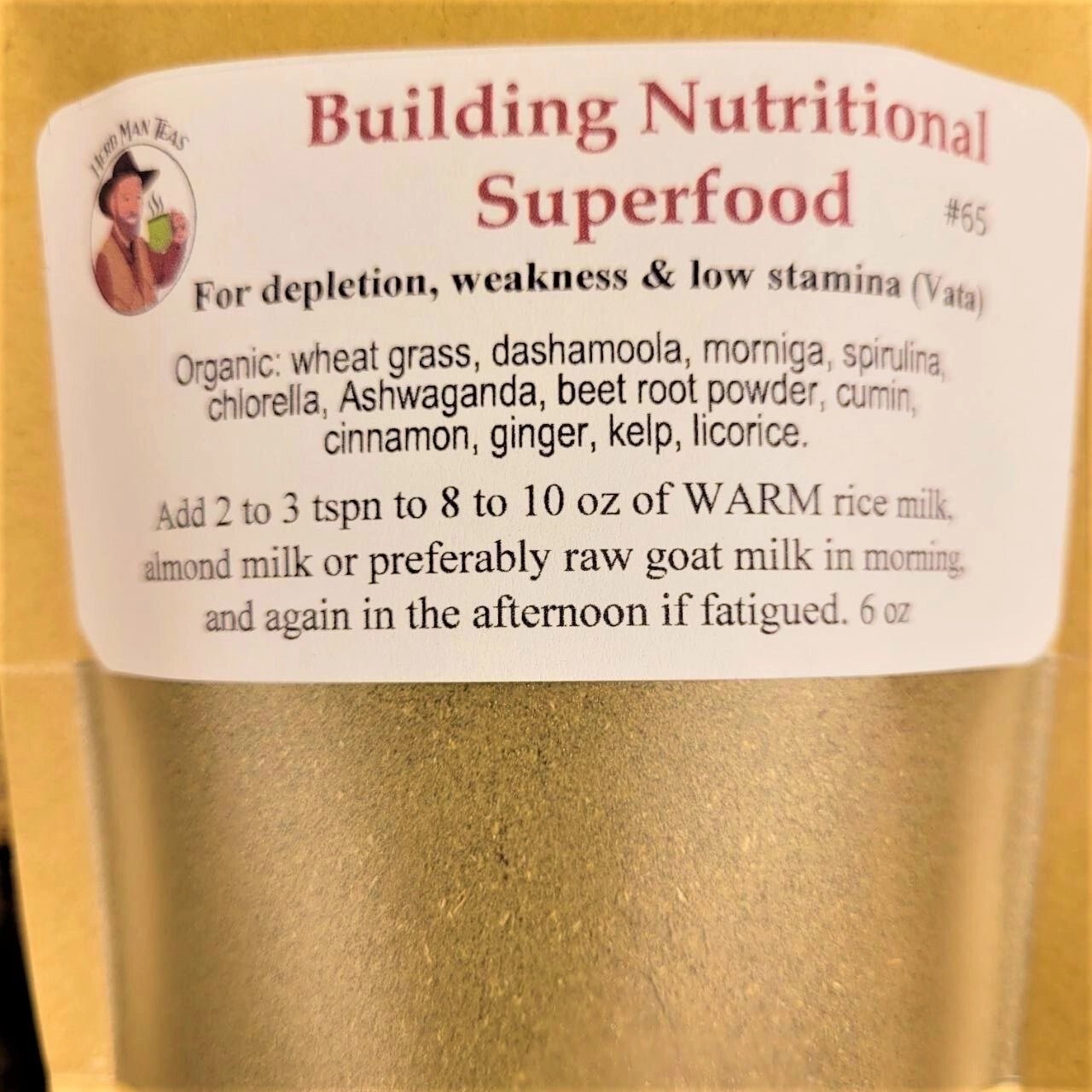 Vata Balancing Package for healthy weight and strength - Herb Man Teas
