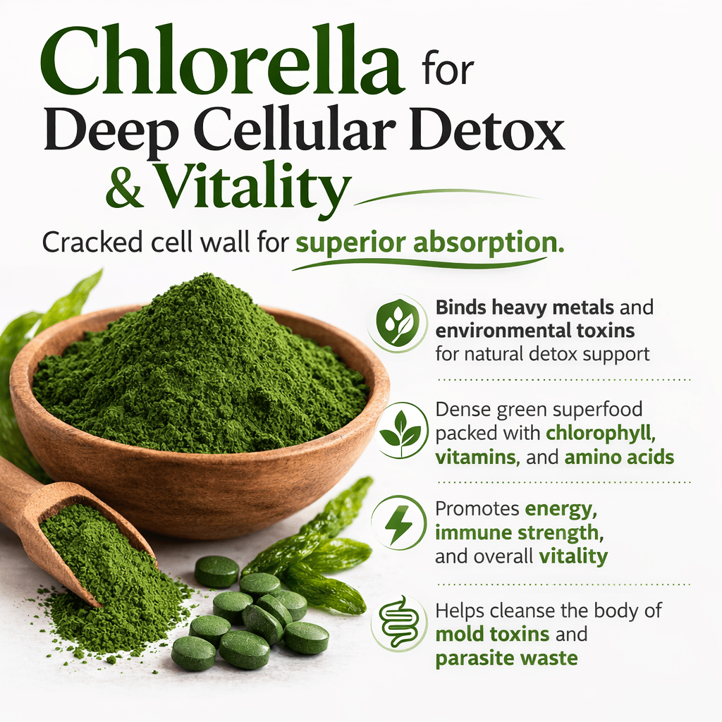 Broken Cell Chlorella - Herb Man Teas