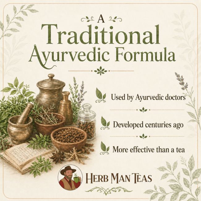 PAIN AND DETOX FORMULA - Kapha version - Herb Man Teas