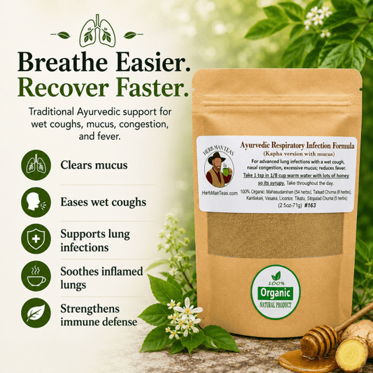 RESPIRATORY INFECTION FORMULA - high mucus version - Herb Man Teas