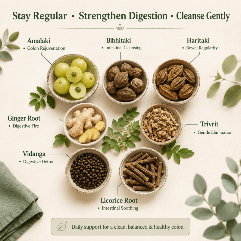 LONG-TERM COLON CARE - Vata & Kapha version - Herb Man Teas