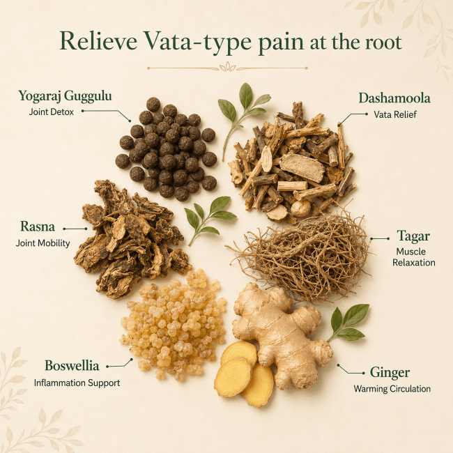 PAIN AND DETOX FORMULA - Vata Version - Herb Man Teas
