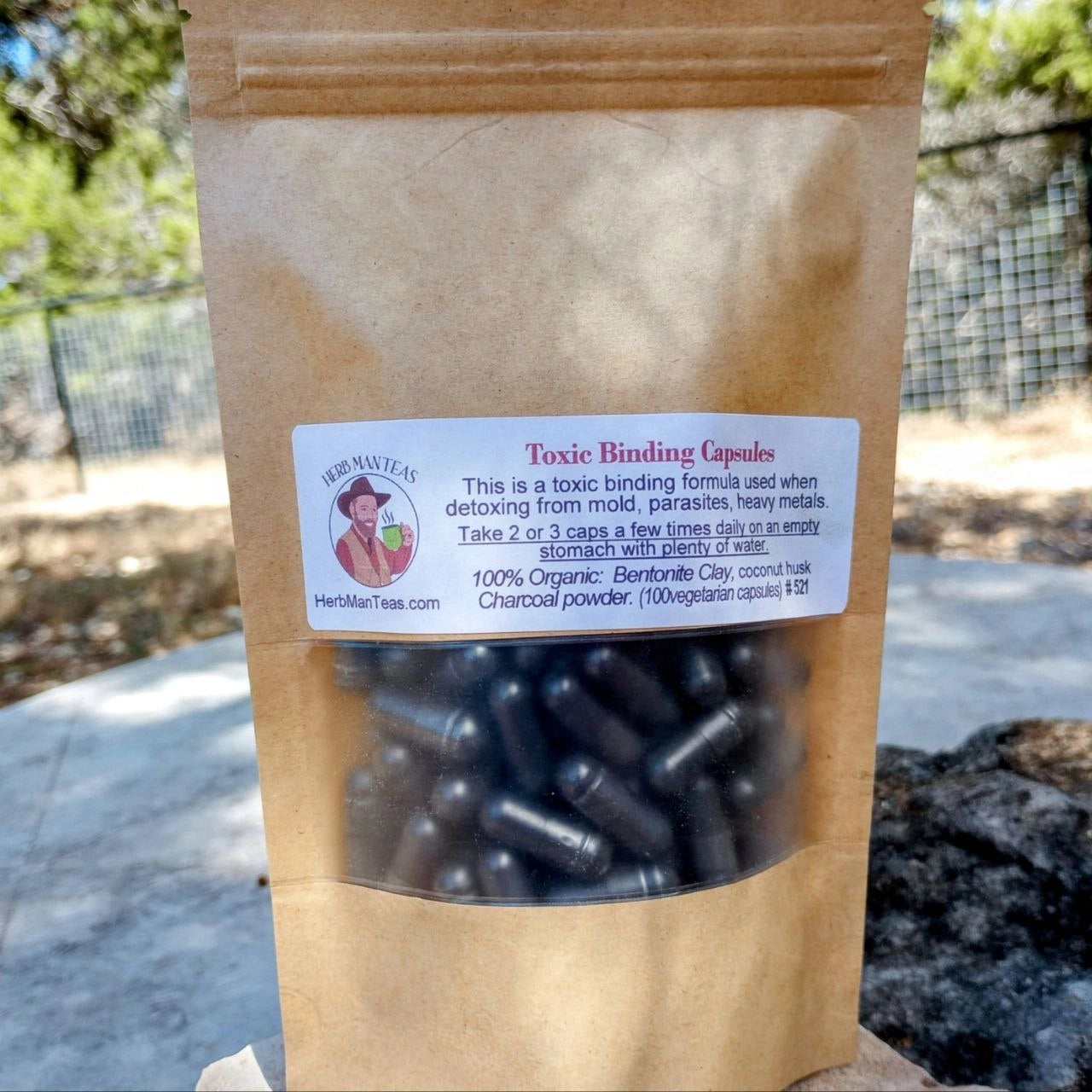 TOXIC BINDING CAPSULES for a heavy metal & mold detox