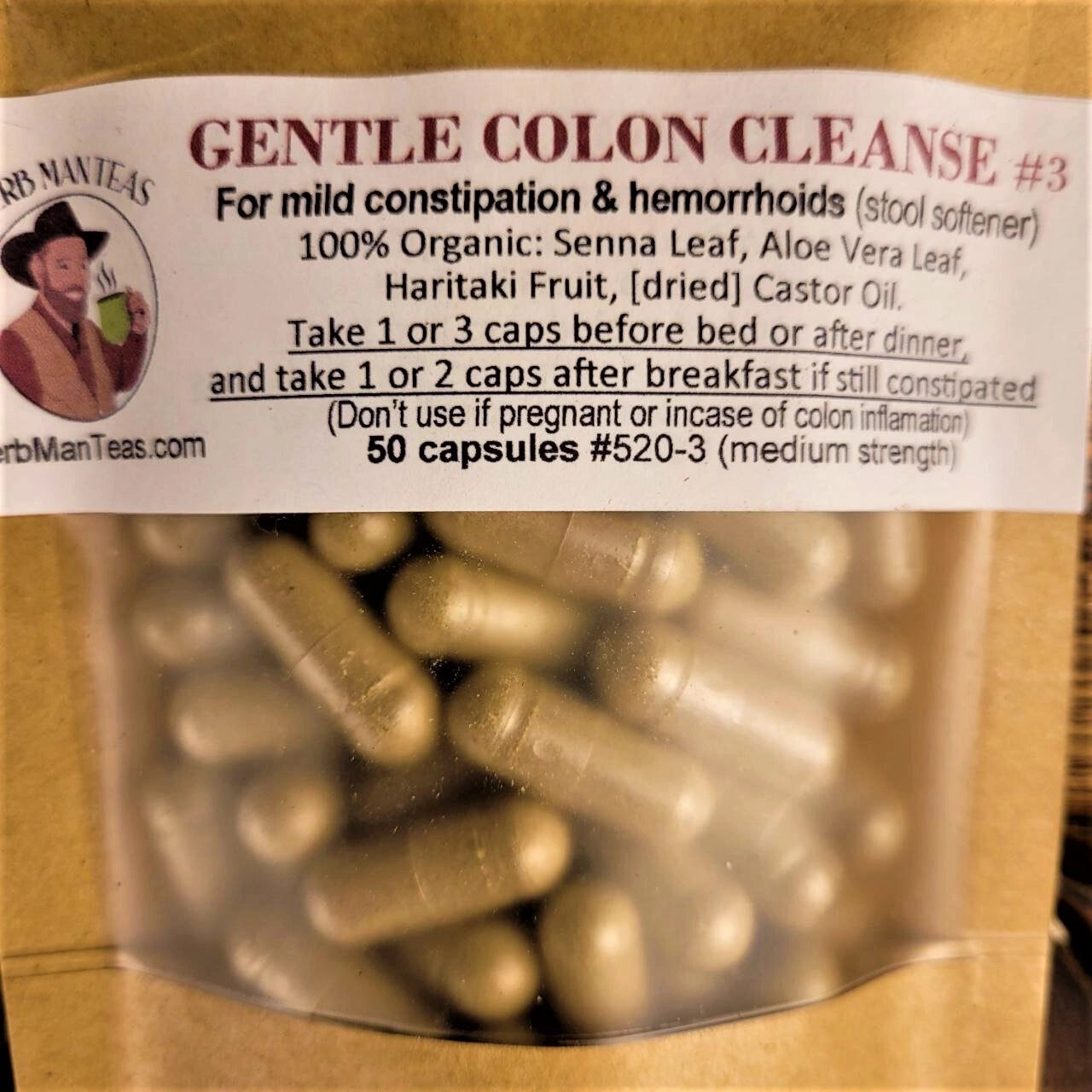 COLON CLEANSE CAPSULES (Gentle )