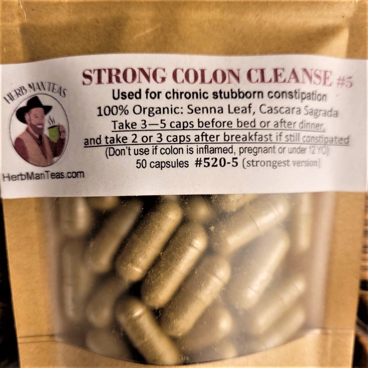 COLON CLEANSE CAPSULES (Strong)