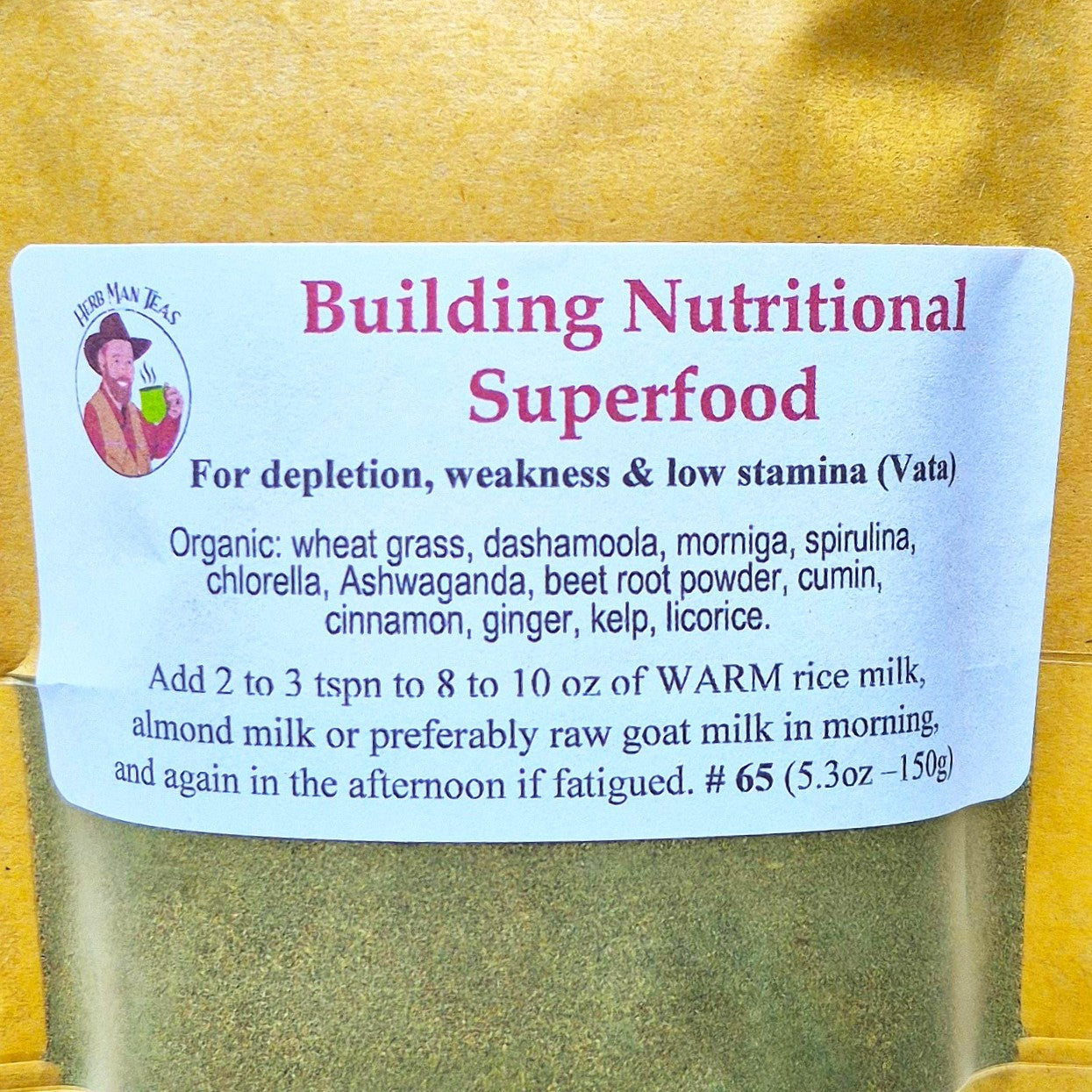 NUTRITIONAL SUPER FOOD POWDER - Vata Balancing Version