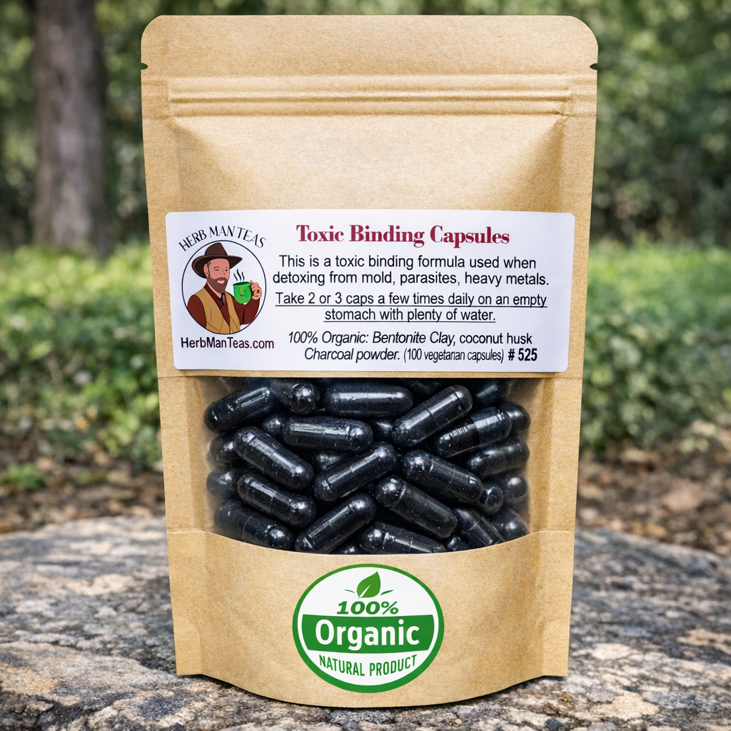 TOXIC BINDING CAPSULES for a heavy metal & mold detox