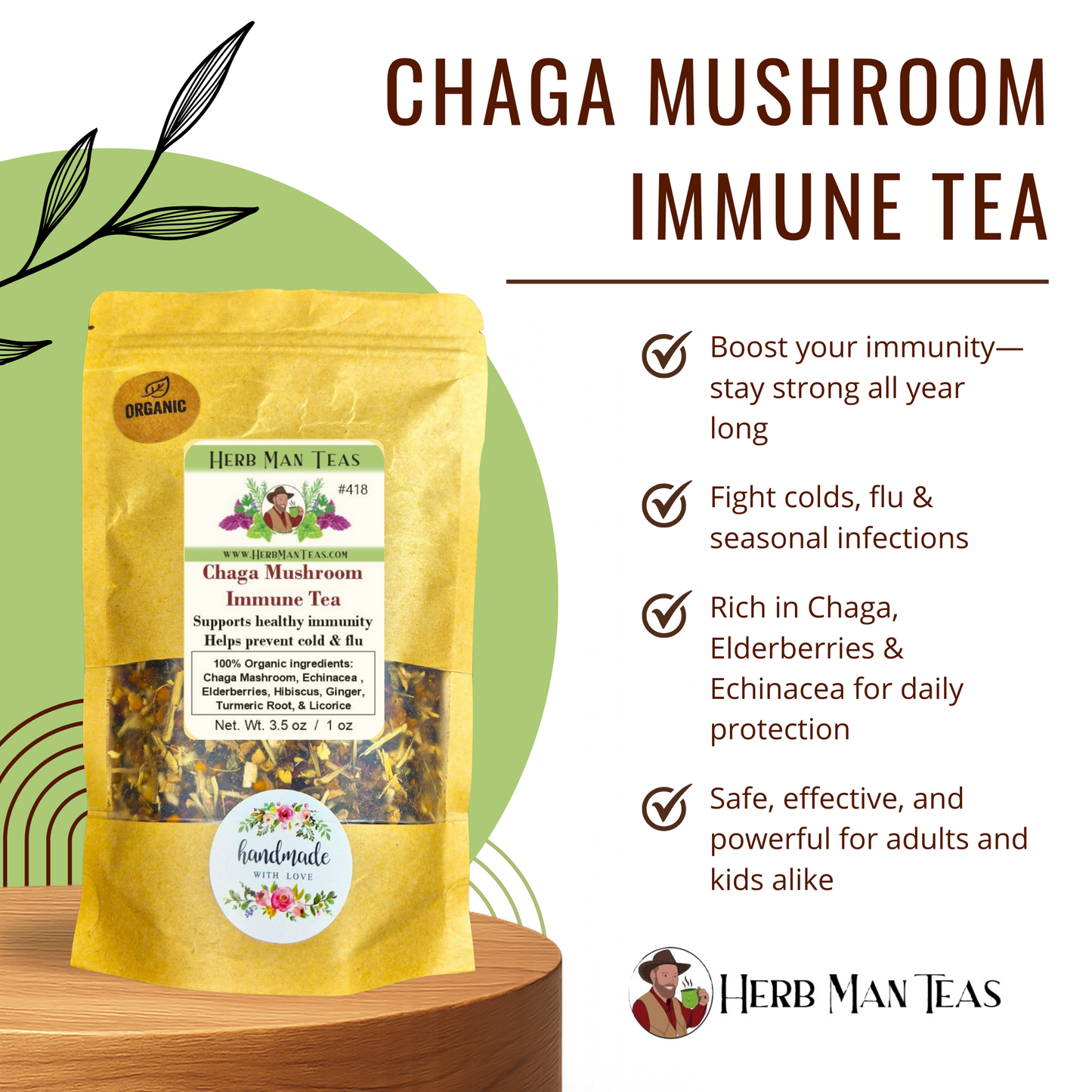 CHAGA MUSHROOM IMMUNE TEA