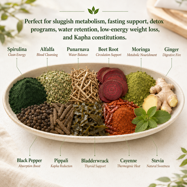 NUTRITIONAL SUPER FOOD POWDER - Kapha Balancing Version
