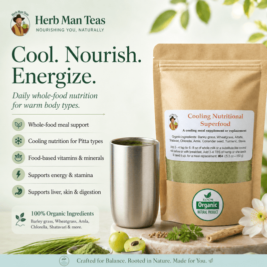 NUTRITIONAL SUPER FOOD POWDER - Pitta balancing version - Herb Man Teas
