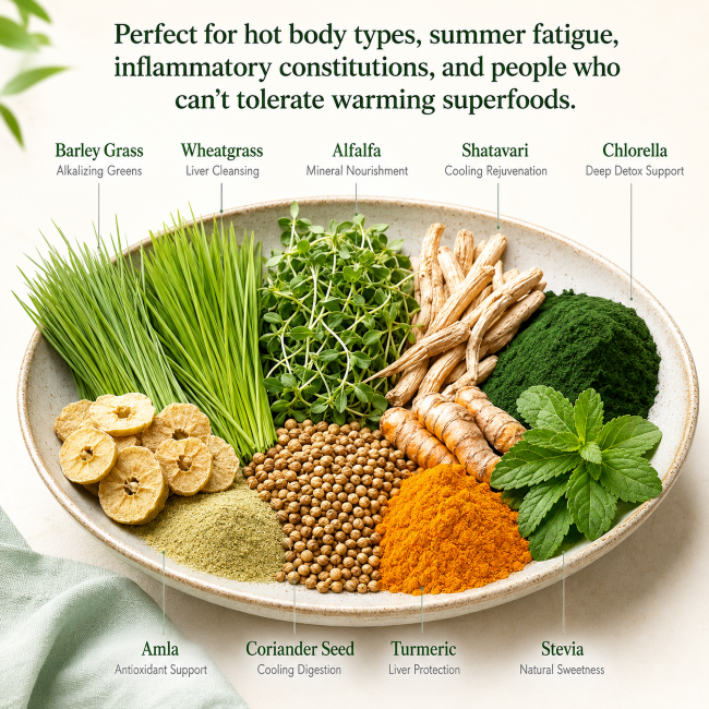 NUTRITIONAL SUPER FOOD POWDER - Pitta balancing version