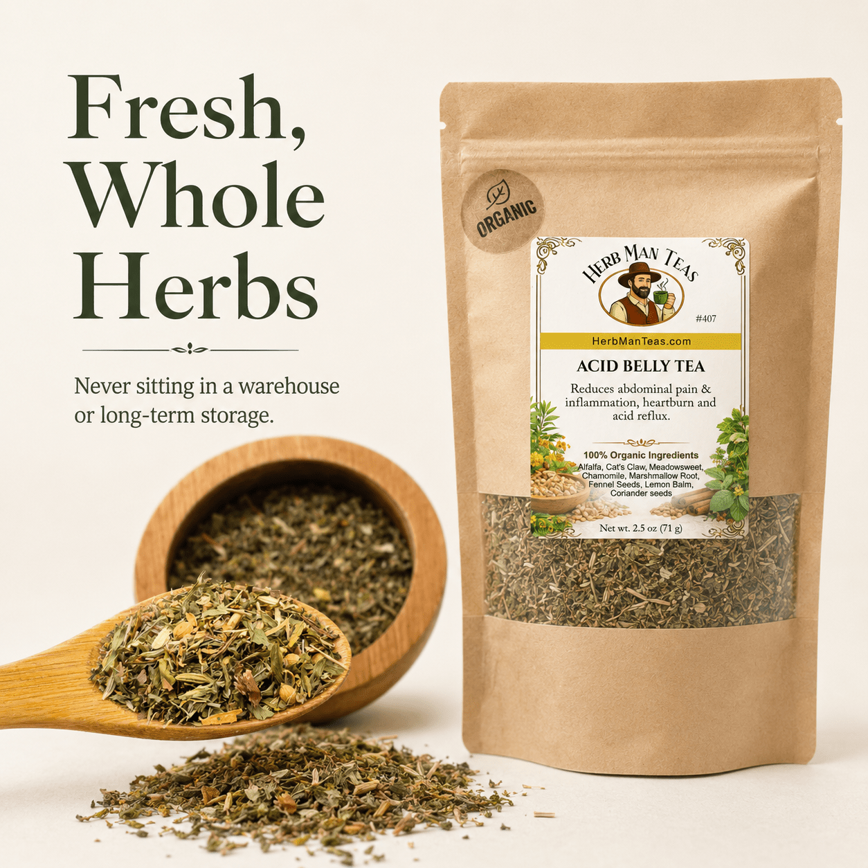 ACID BELLY TEA - Herb Man Teas