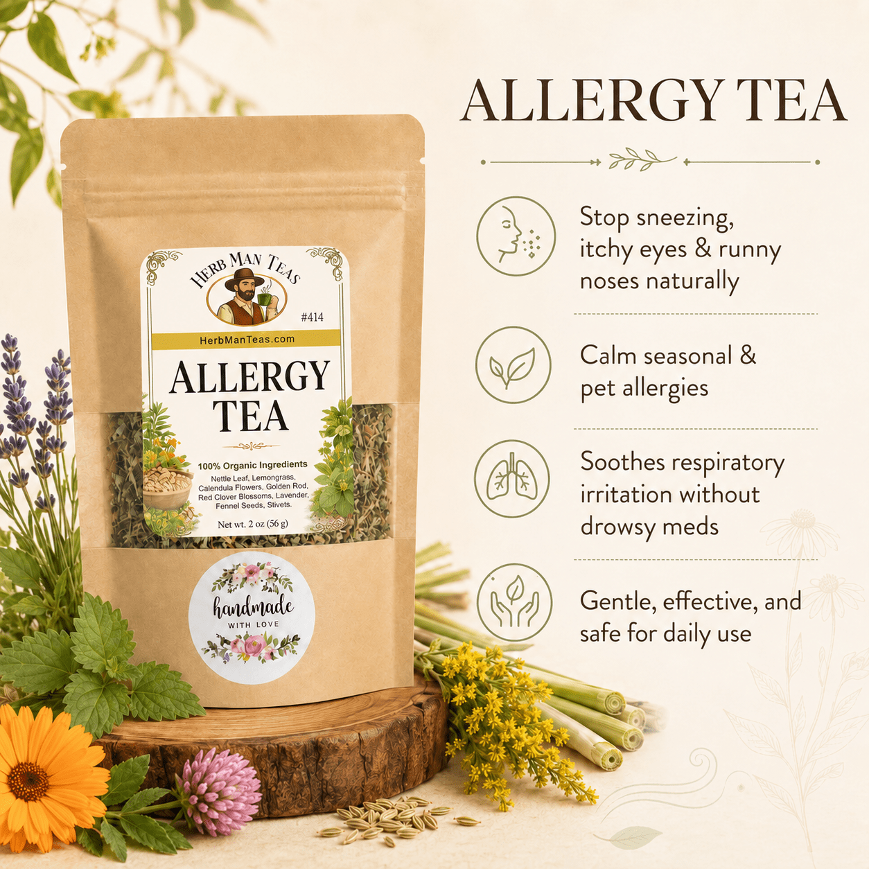 ALLERGY TEA - Herb Man Teas