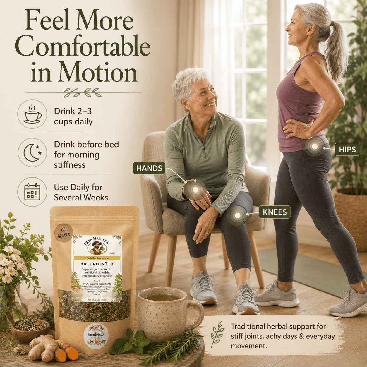 ARTHRITIS PAIN TEA - Herb Man Teas