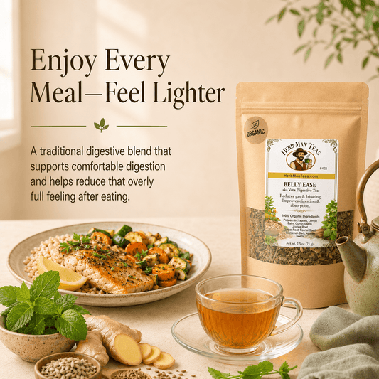BELLY EASE DIGESTIVE TEA - Herb Man Teas