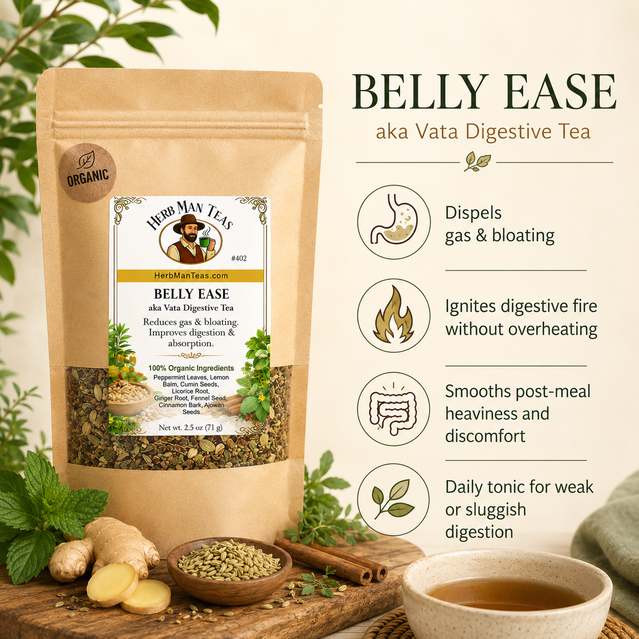 BELLY EASE DIGESTIVE TEA