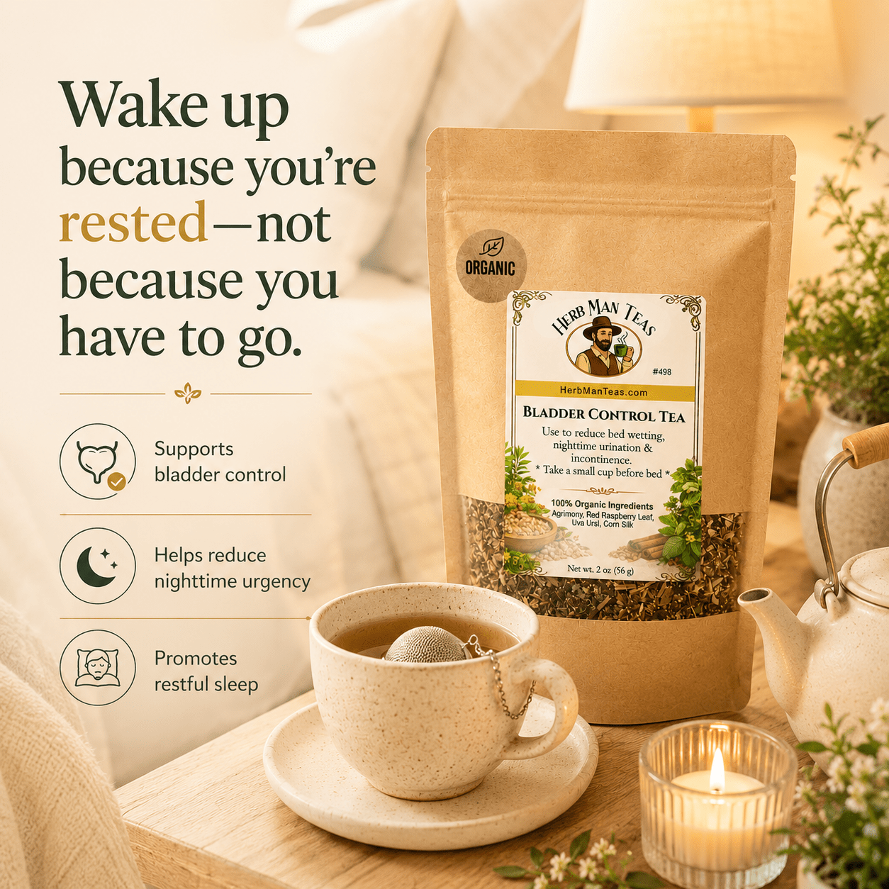 BLADDER CONTROL TEA - Herb Man Teas