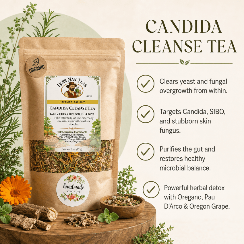CANDIDA CLEANSE TEA - Herb Man Teas