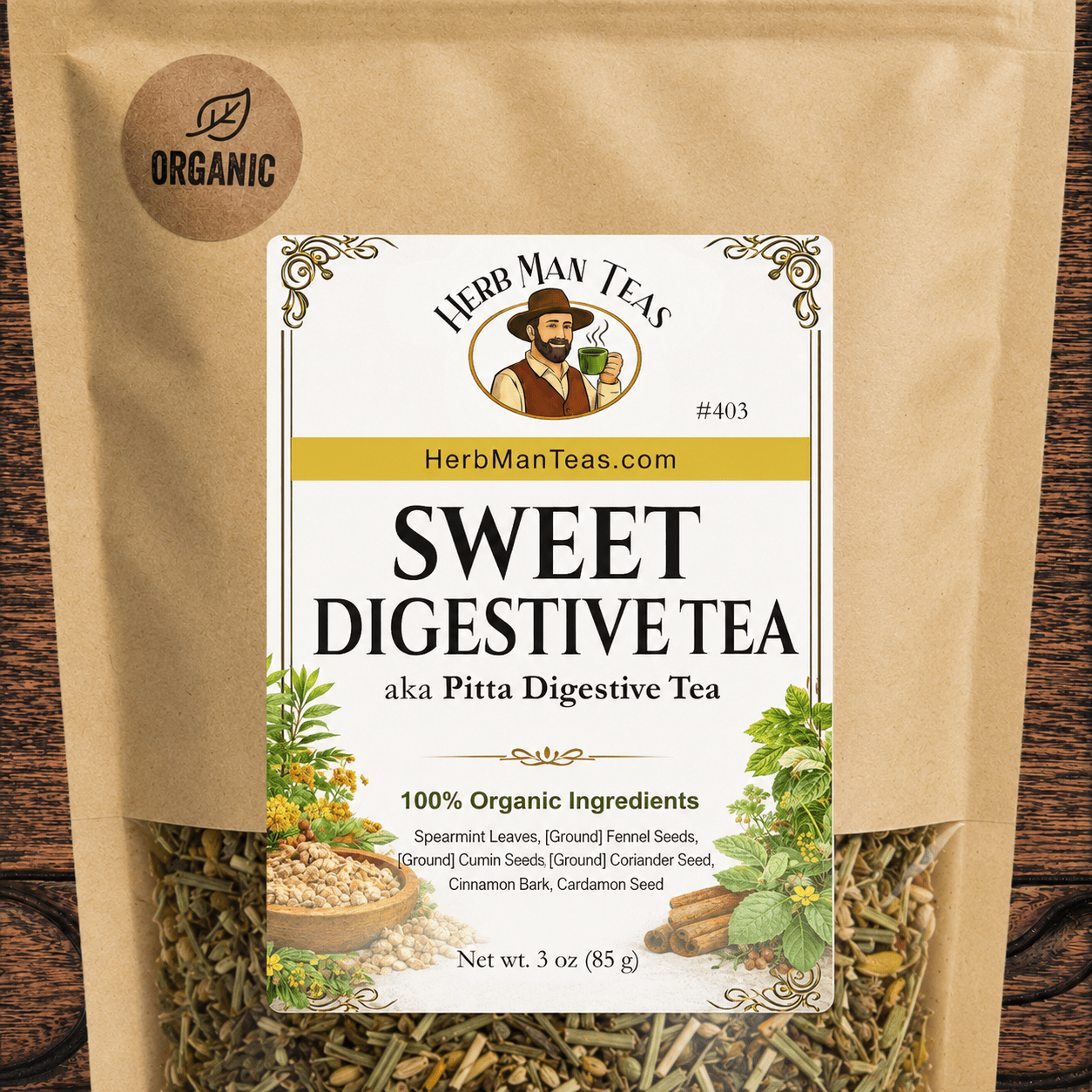 SWEET DIGESTIVE TEA - Herb Man Teas