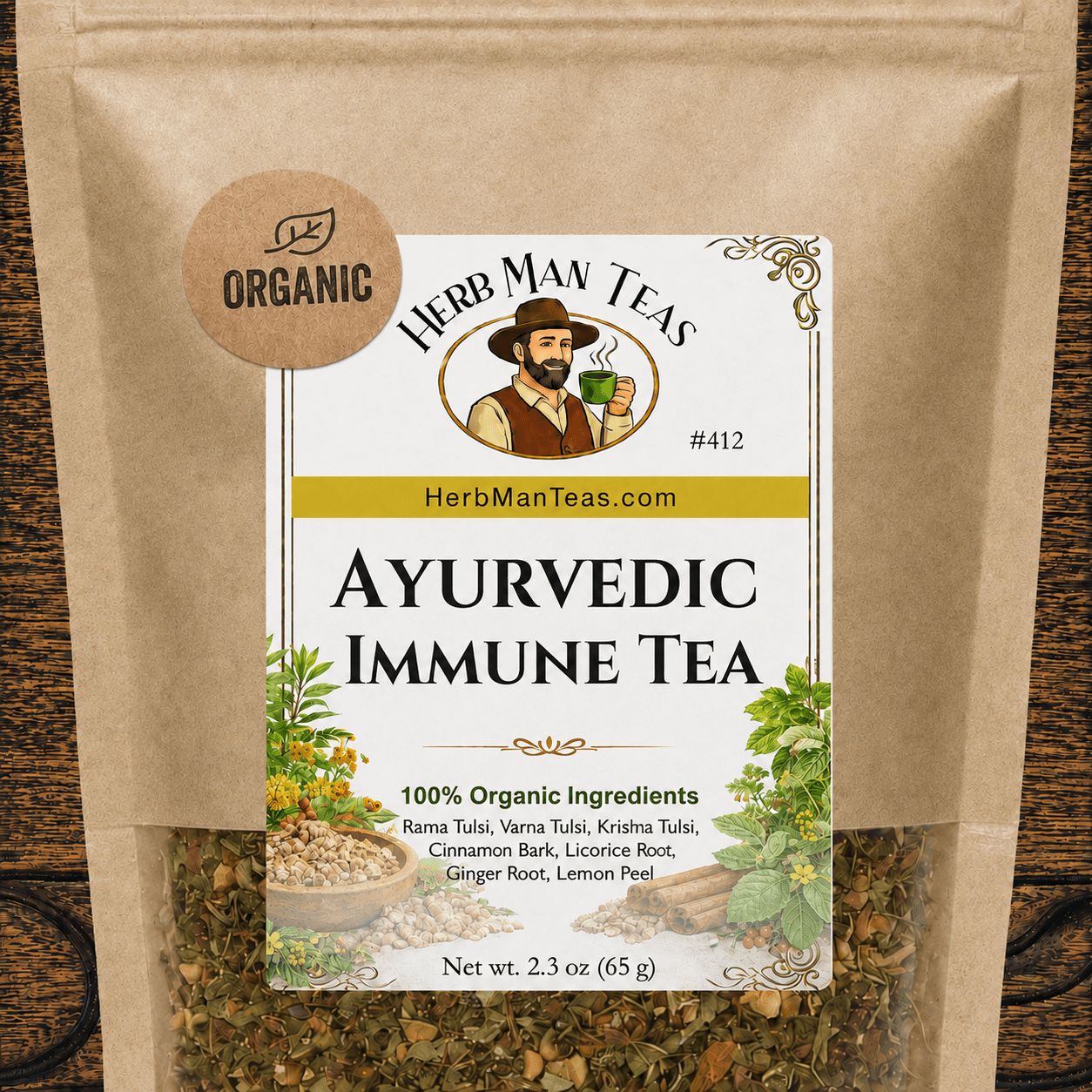 IMMUNE TEA - Ayurvedic version - Herb Man Teas