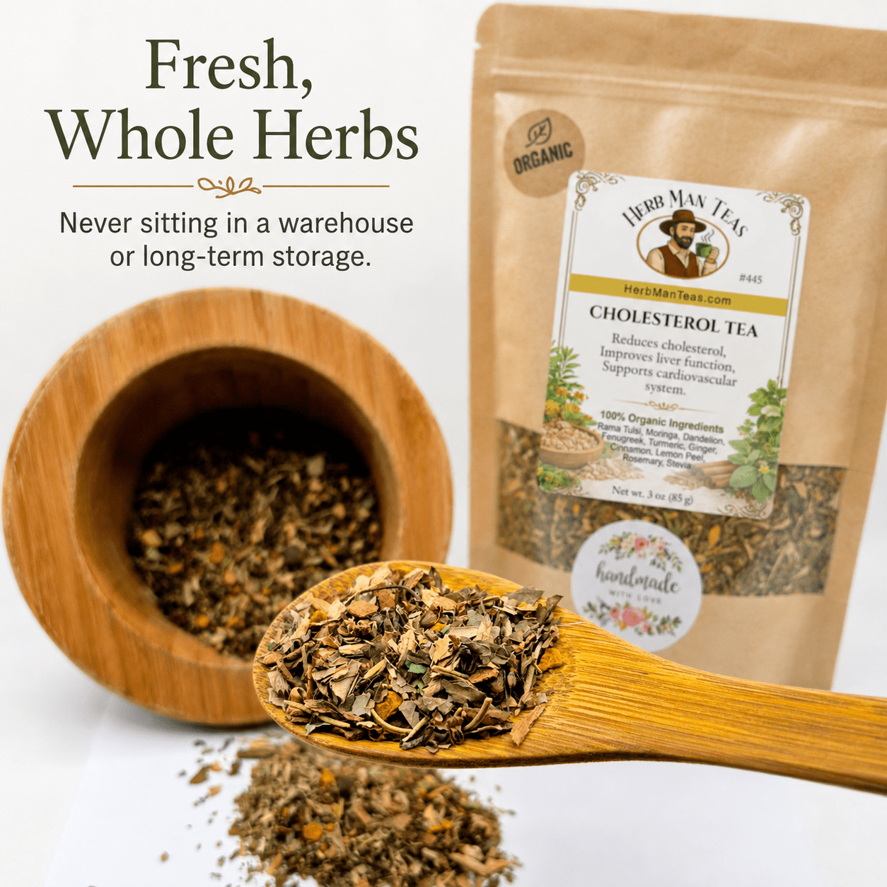 CHOLESTEROL LOWERING TEA - Herb Man Teas