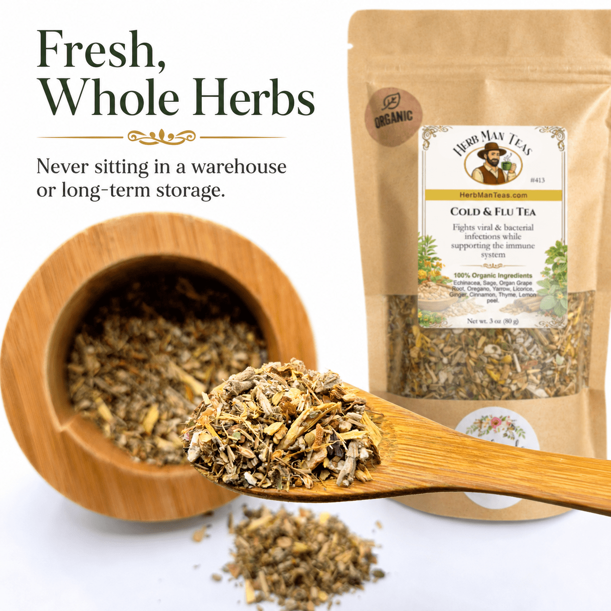 COLD and FLU TEA - Herb Man Teas