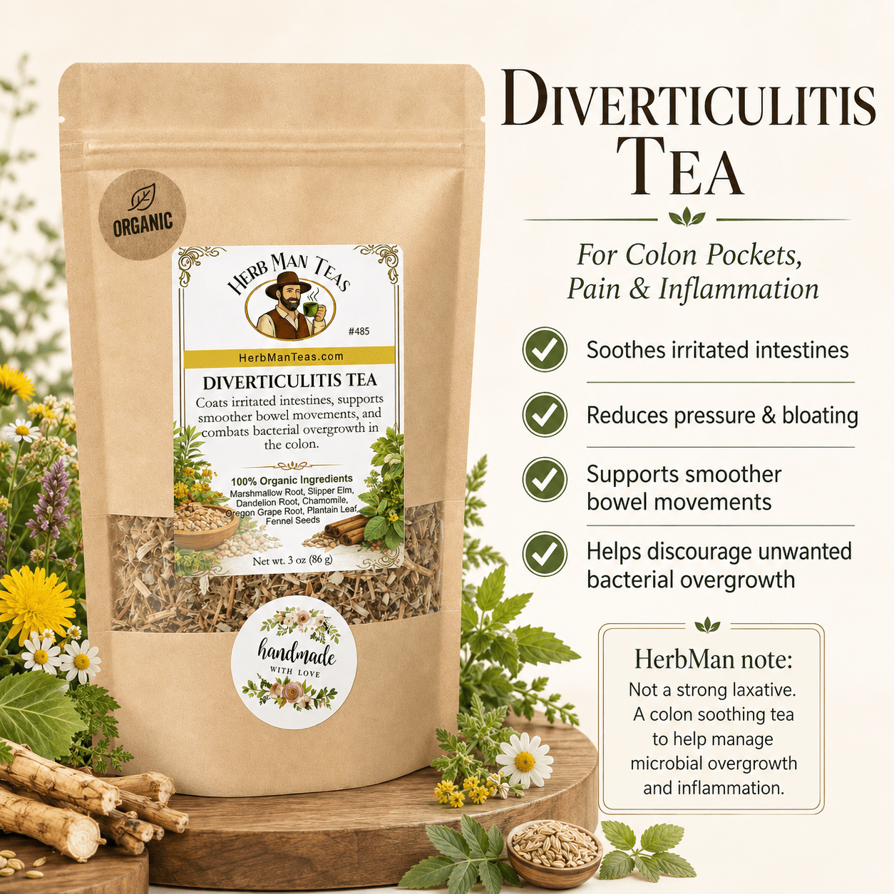 DIVERTICULITIS TEA - Herb Man Teas
