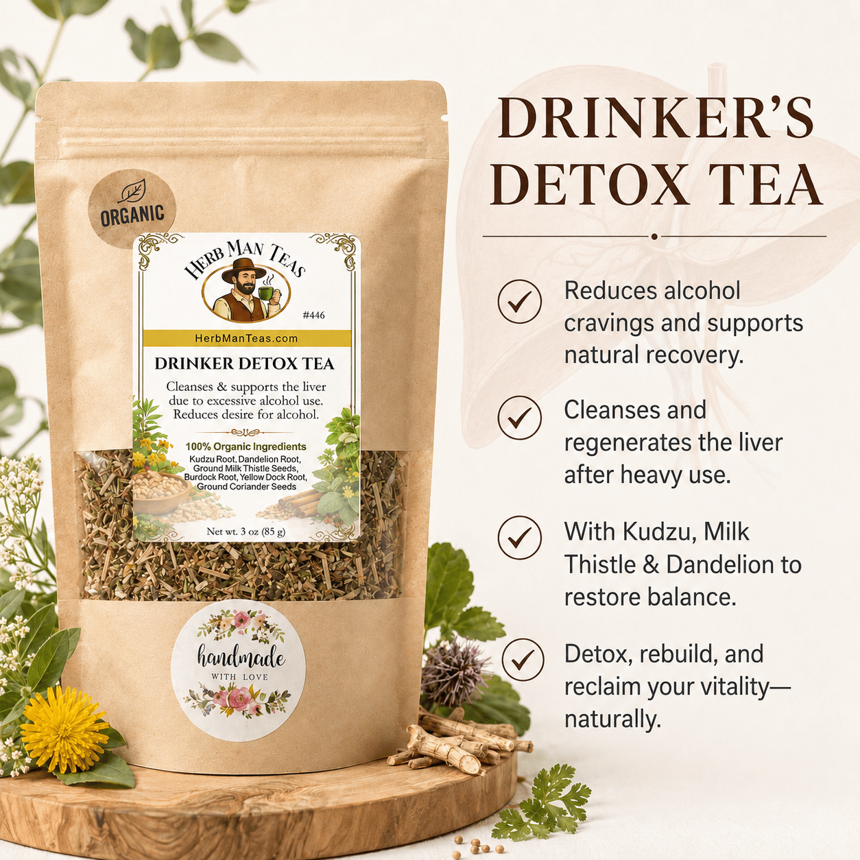 DRINKERS DETOX TEA - Herb Man Teas