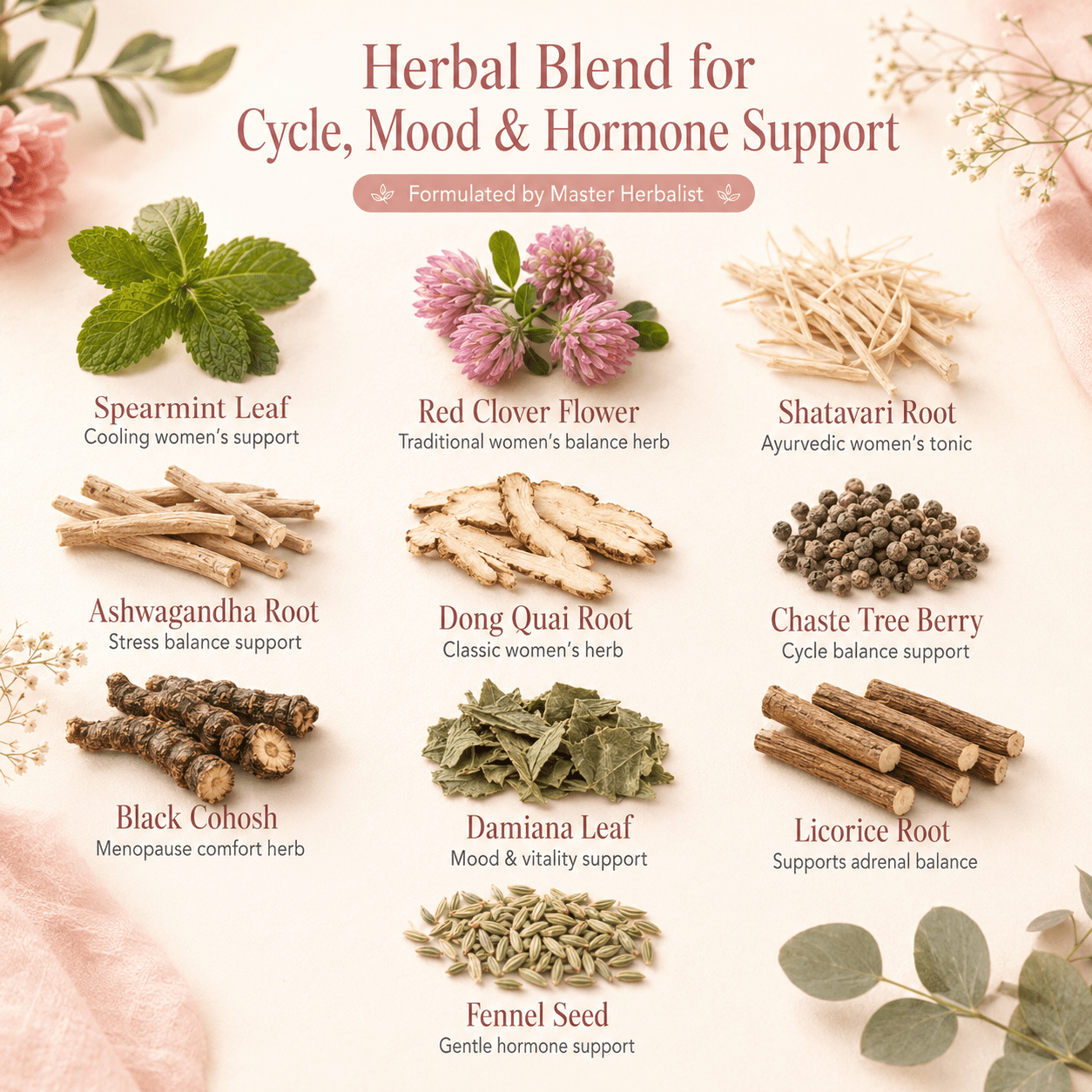 FEMALE HORMONE BALANCE TEA - Herb Man Teas