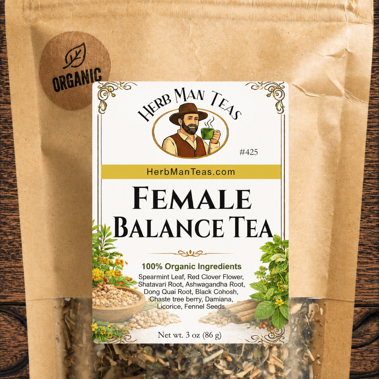 FEMALE HORMONE BALANCE TEA - Herb Man Teas