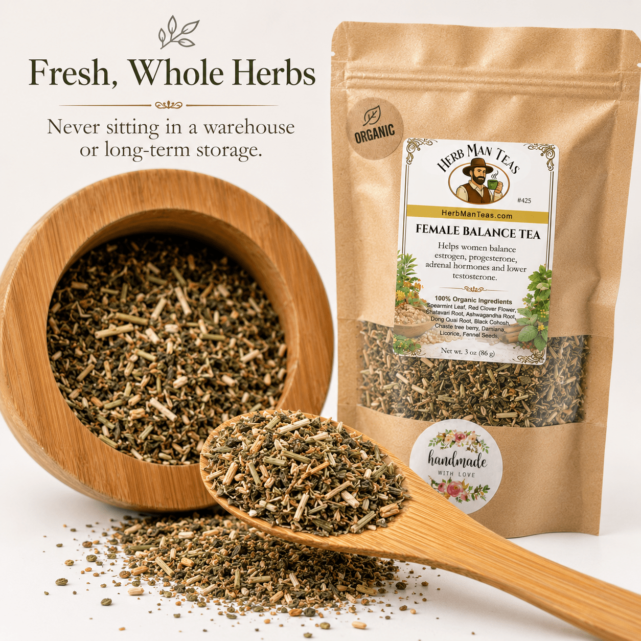 FEMALE HORMONE BALANCE TEA - Herb Man Teas