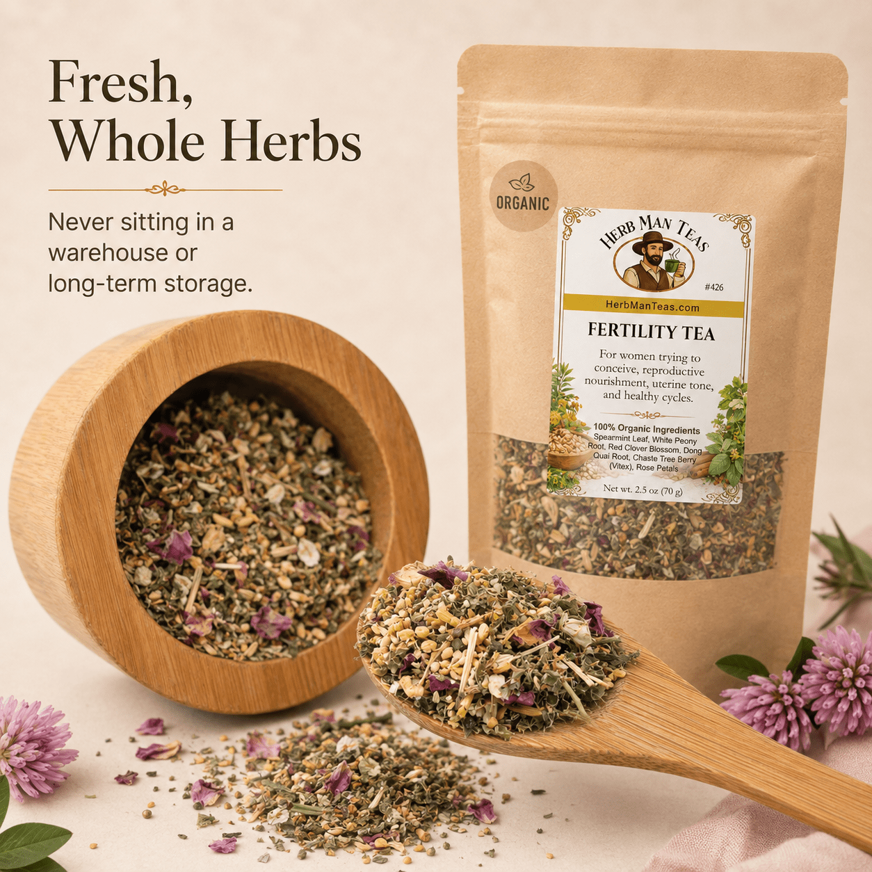 FERTILITY TEA - Herb Man Teas
