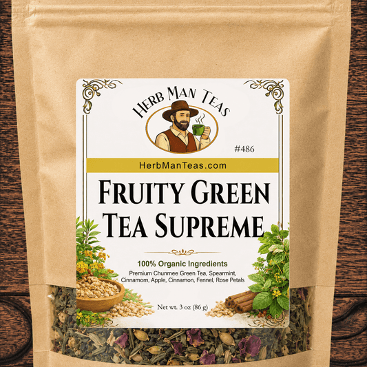 FRUITY GREEN TEA SUPREME - Herb Man Teas
