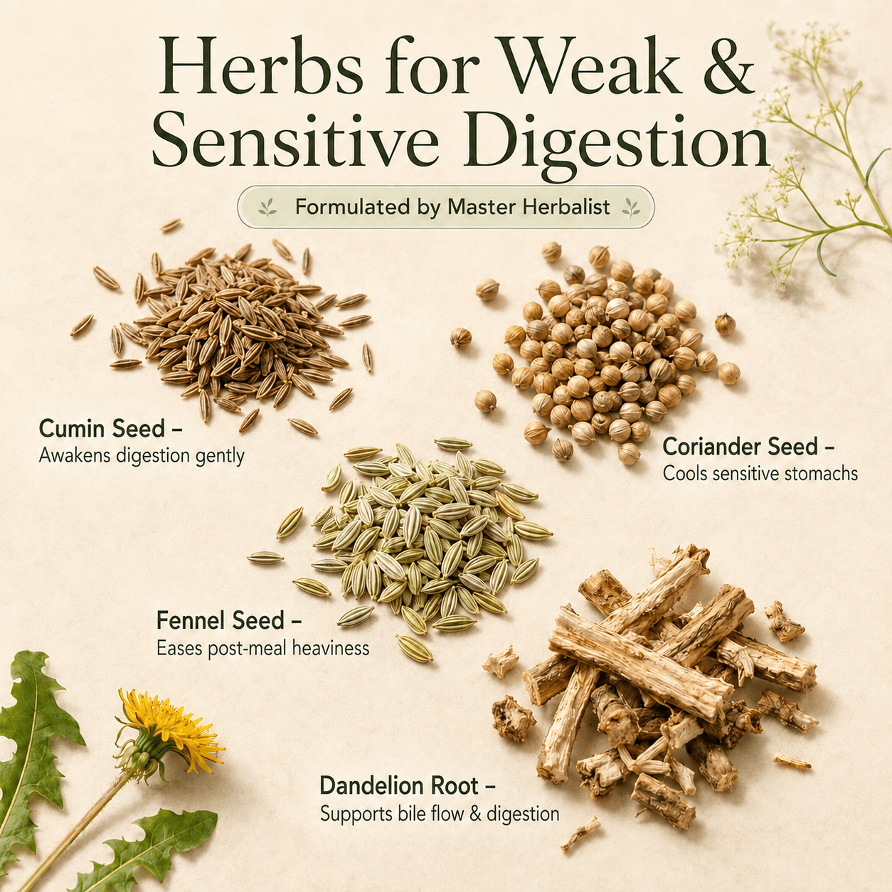 GENTLE DIGESTIVE TEA - Herb Man Teas