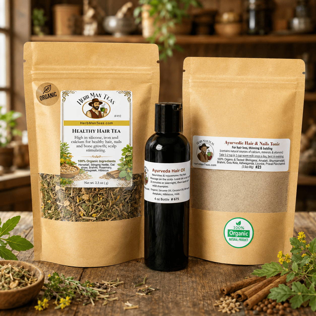 HAIR-CARE PACKAGE - Herb Man Teas