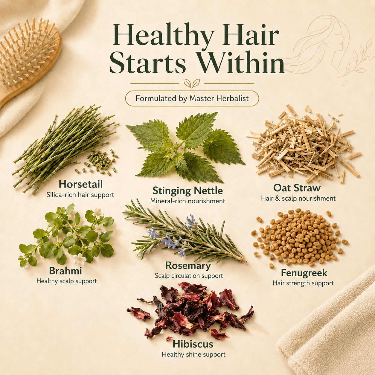HEALTHY HAIR TEA - Herb Man Teas