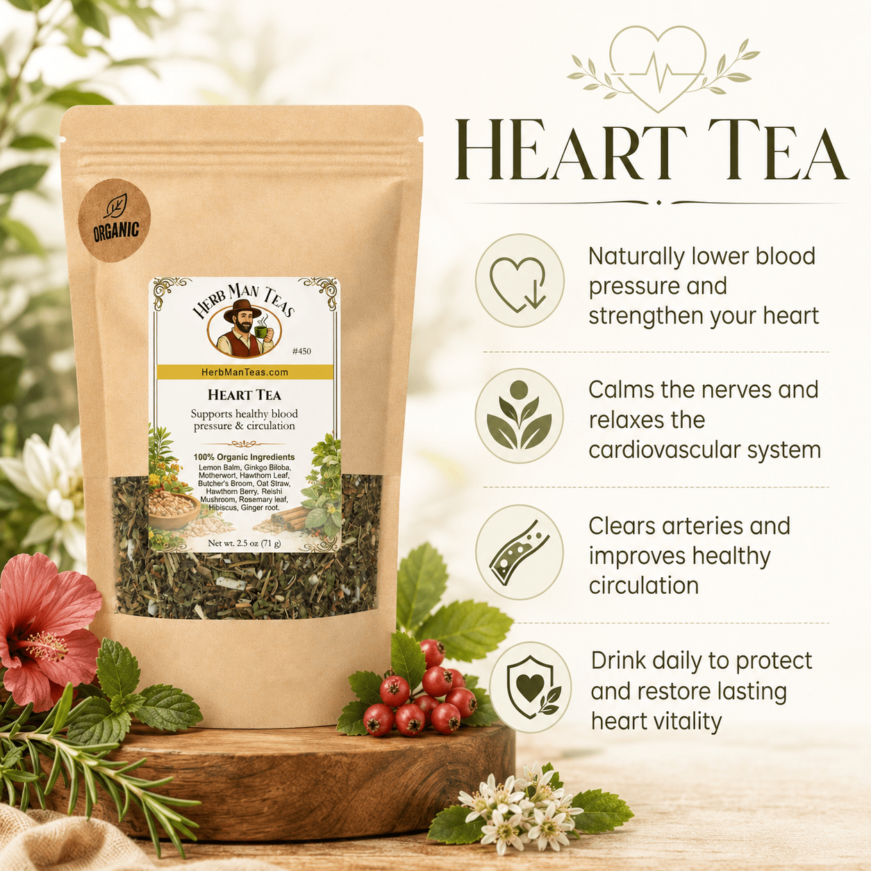 HEART TEA - Herb Man Teas