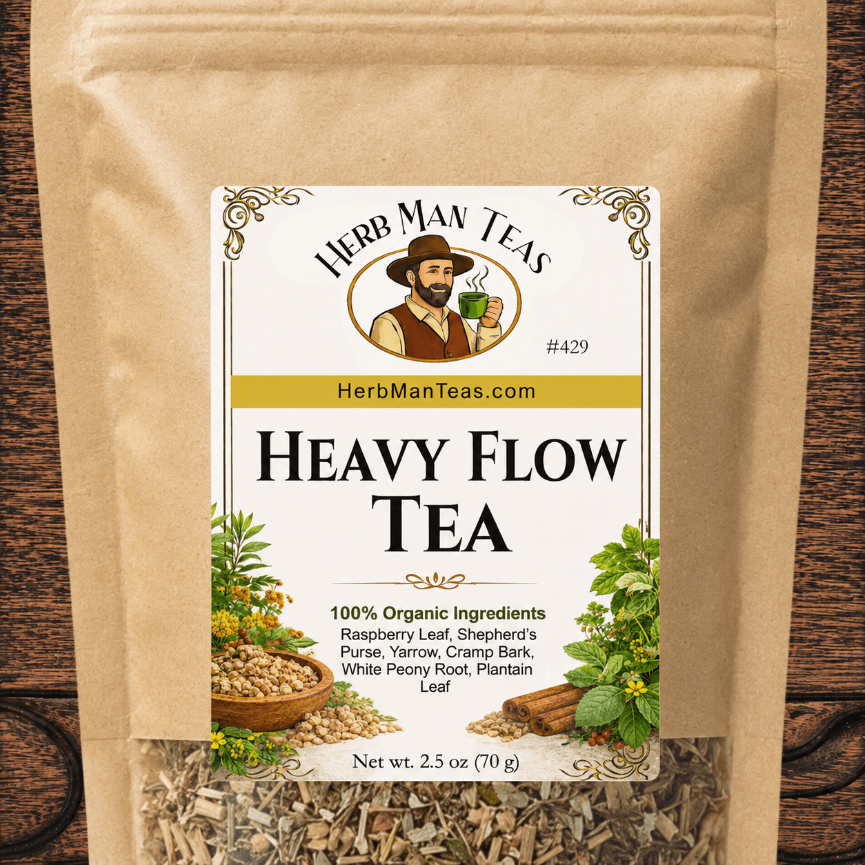 HEAVY FLOW TEA - Herb Man Teas