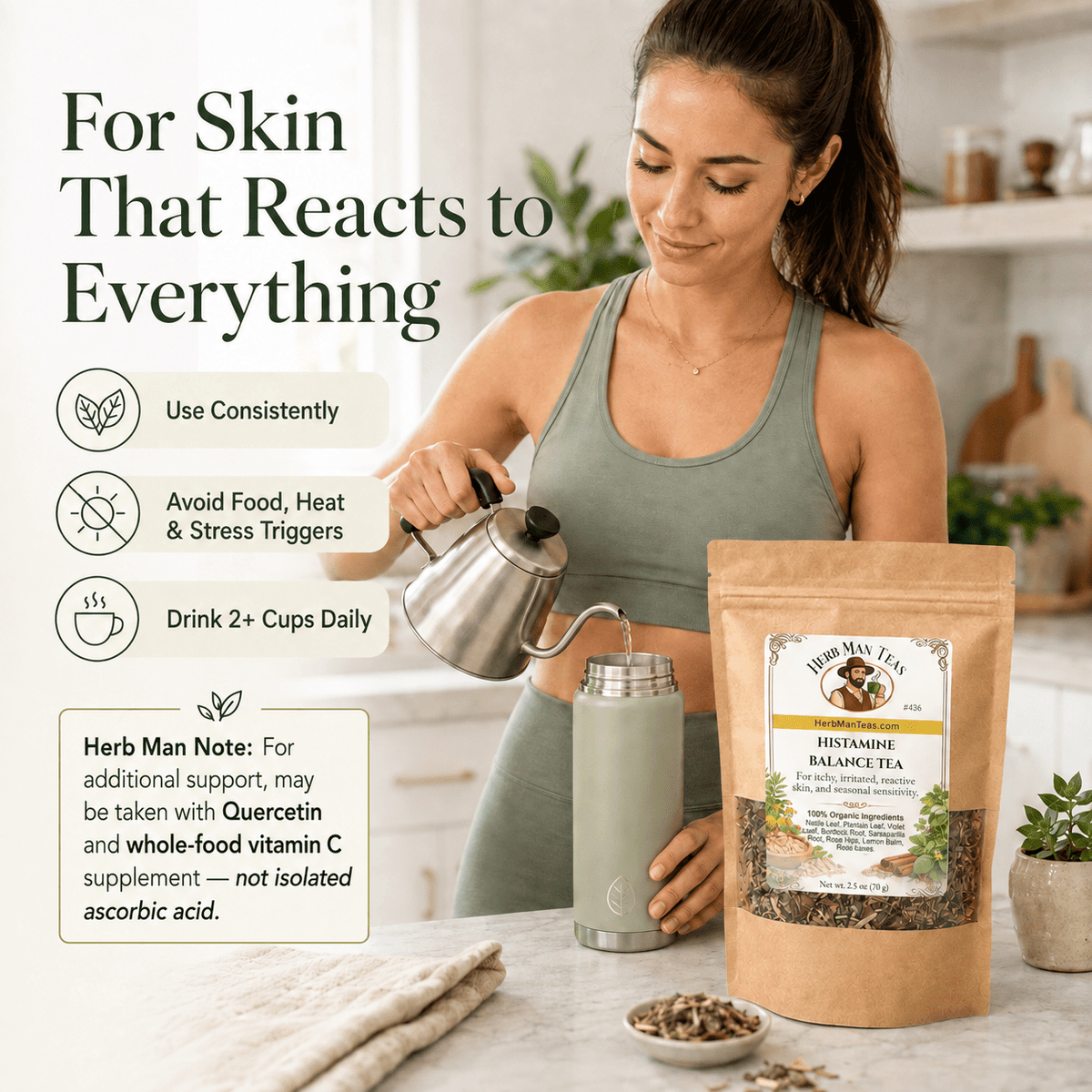 HISTAMINE BALANCE TEA - Herb Man Teas