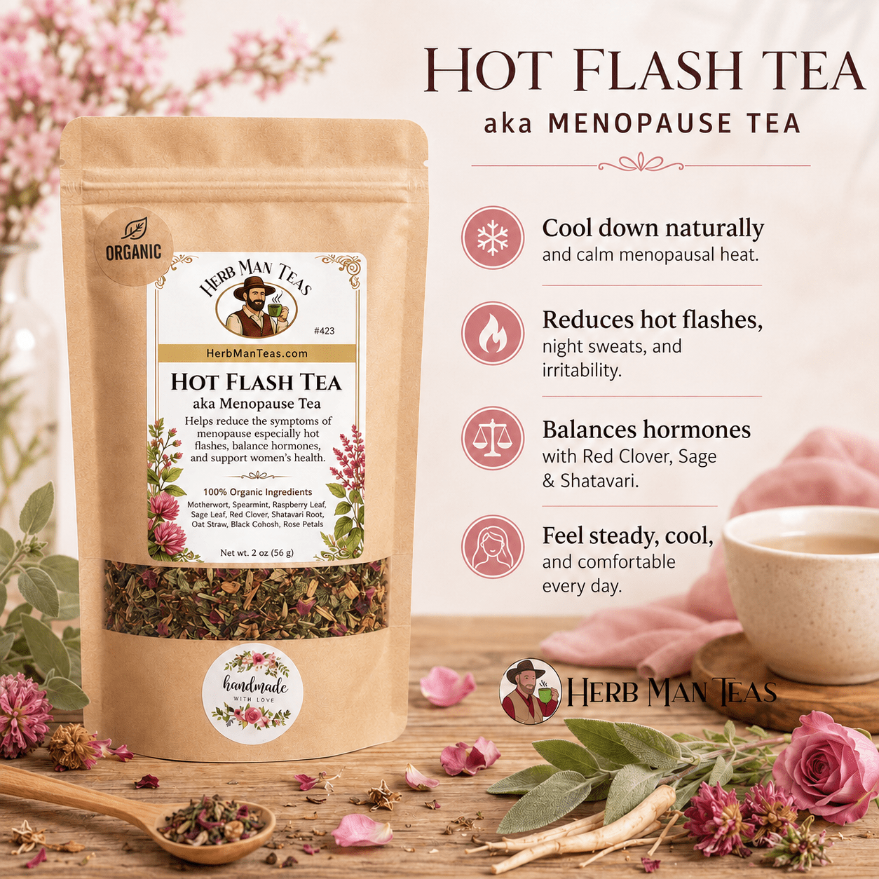 HOT FLASH TEA - Herb Man Teas