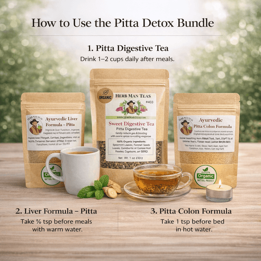 DETOX PACKAGE - Pitta version - Herb Man Teas
