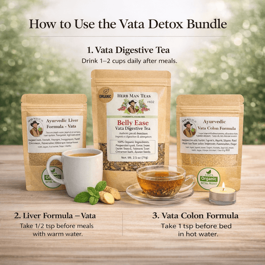 DETOX PACKAGE - Vata version - Herb Man Teas