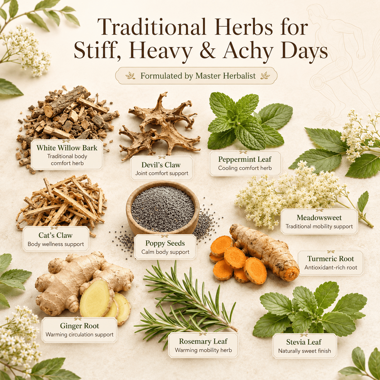 JOINT & MUSCLE PAIN TEA - Herb Man Teas
