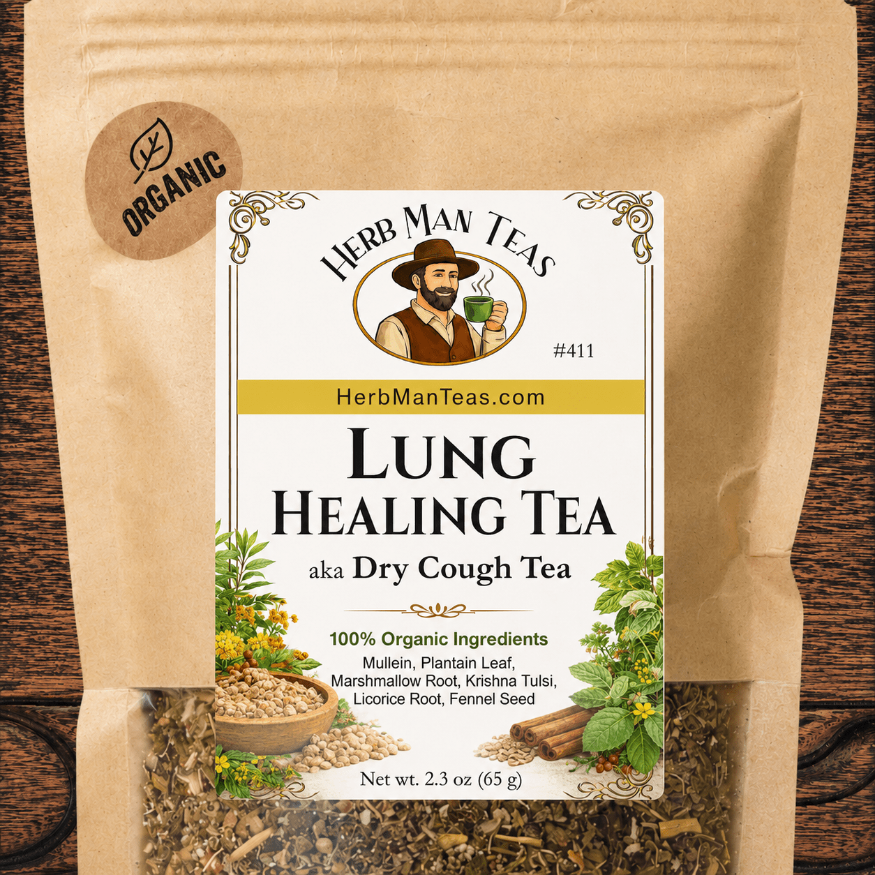 LUNG HEALING TEA - Herb Man Teas