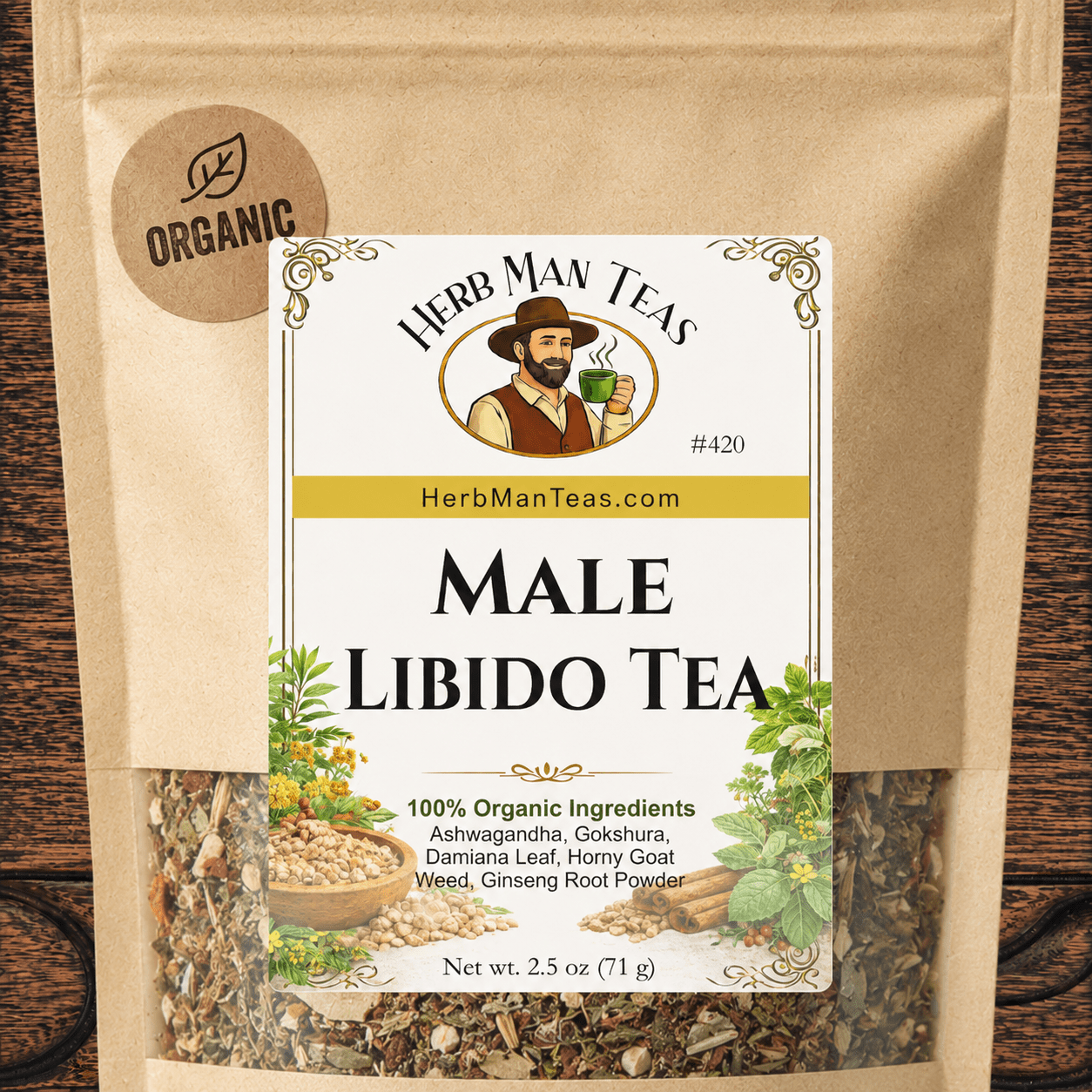 MALE LIBID0 TEA - Herb Man Teas