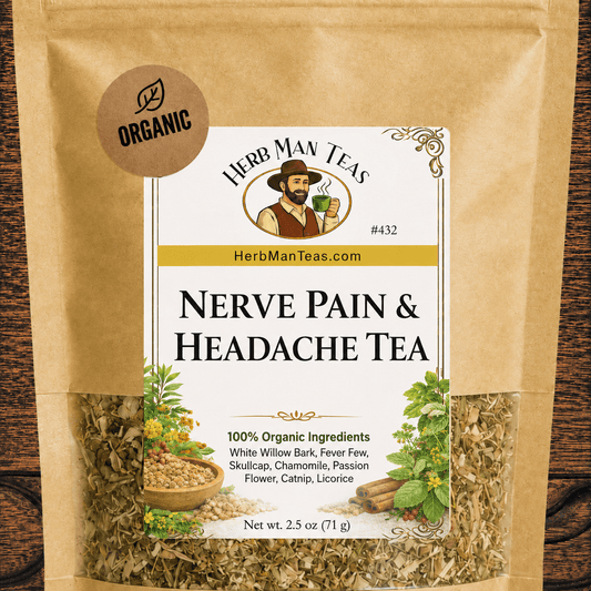 NERVE PAIN & HEADACHE TEA - Herb Man Teas