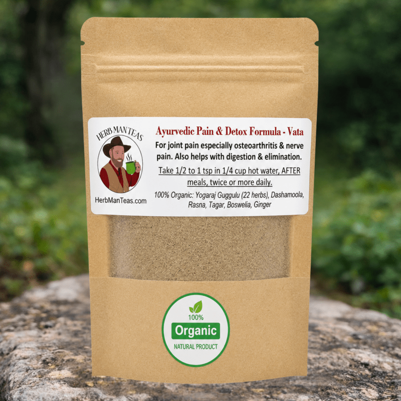 PAIN AND DETOX FORMULA - Vata Version - Herb Man Teas