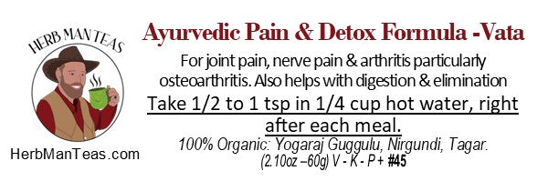 PAIN AND DETOX FORMULA - Vata Version